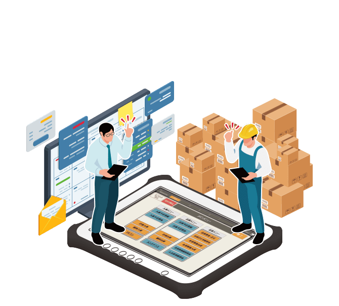 在庫も作業もタブレットで 「デジタル管理」